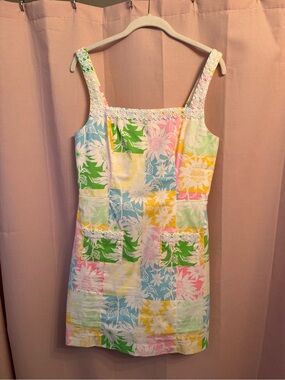 Lilly Pulitzer Isleen Skirted Romper Patchwork